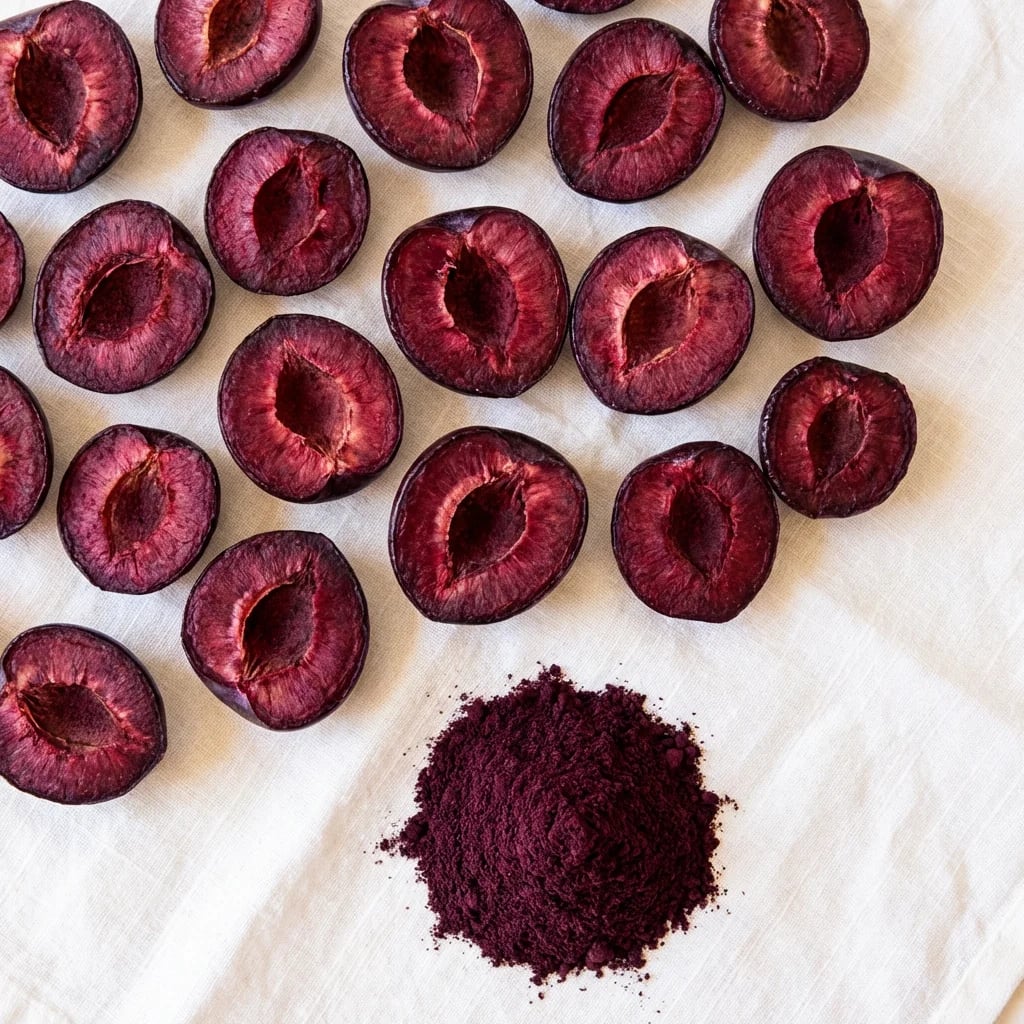 Freeze-dried Plum halves wholesale - freeze-dried.co