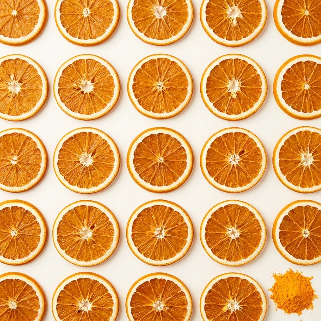 Freeze-dried orange