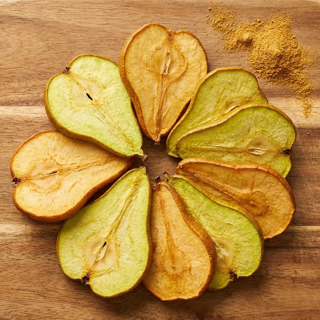 Freeze-dried pear